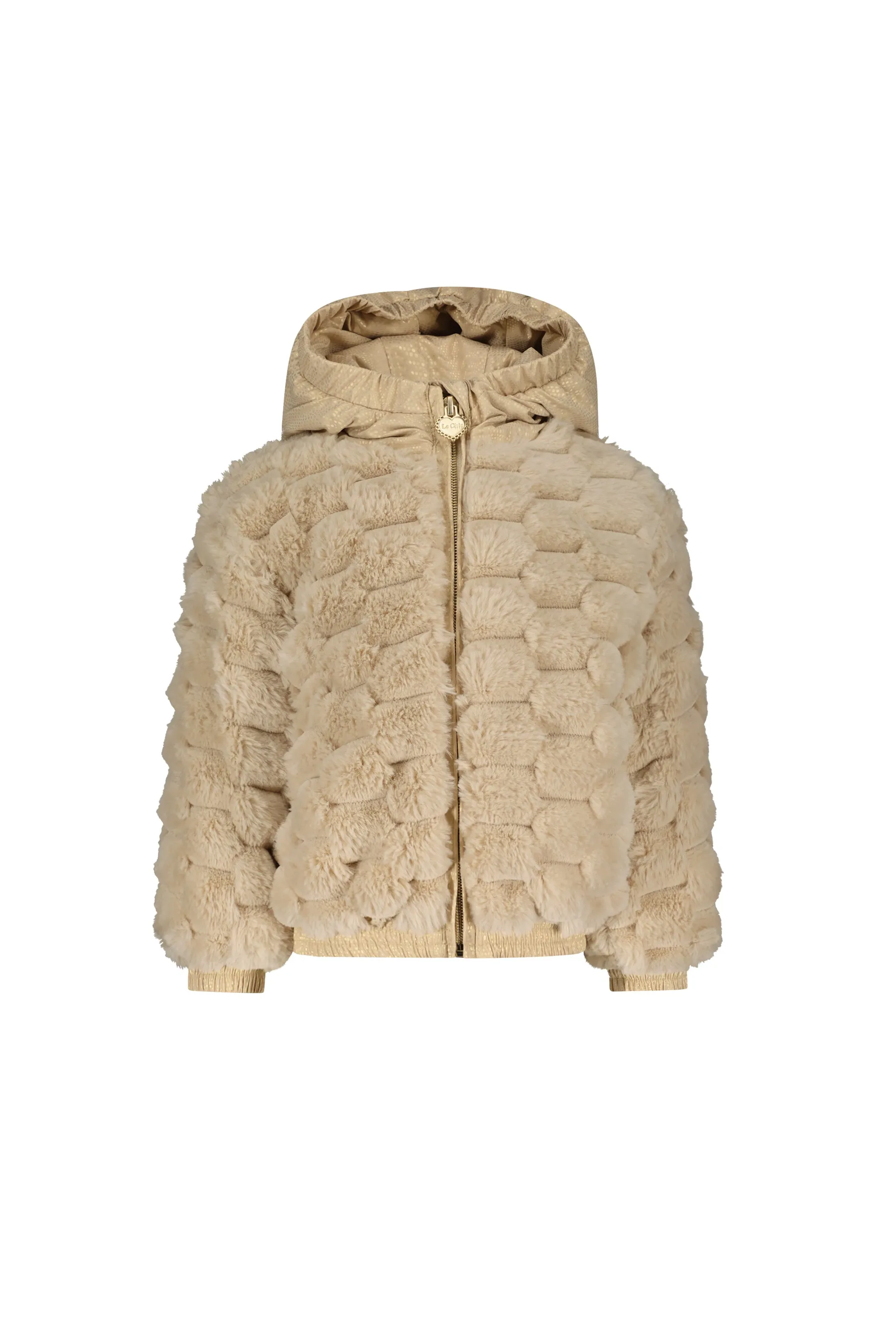 ♥ BUGSYBOO ♥ fancy fur coat *Oatmeal Elite*