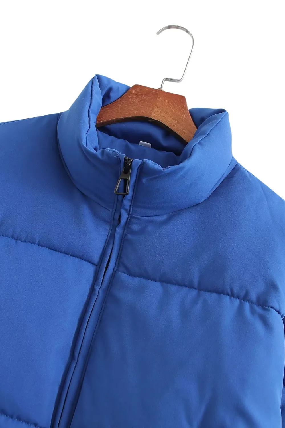 'Allison' Solid Padded Cotton Coat