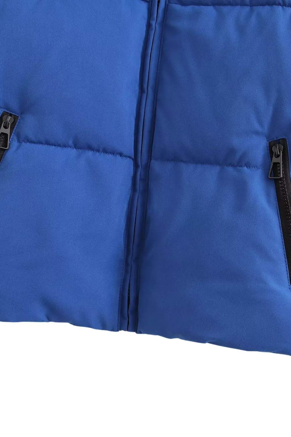 'Allison' Solid Padded Cotton Coat