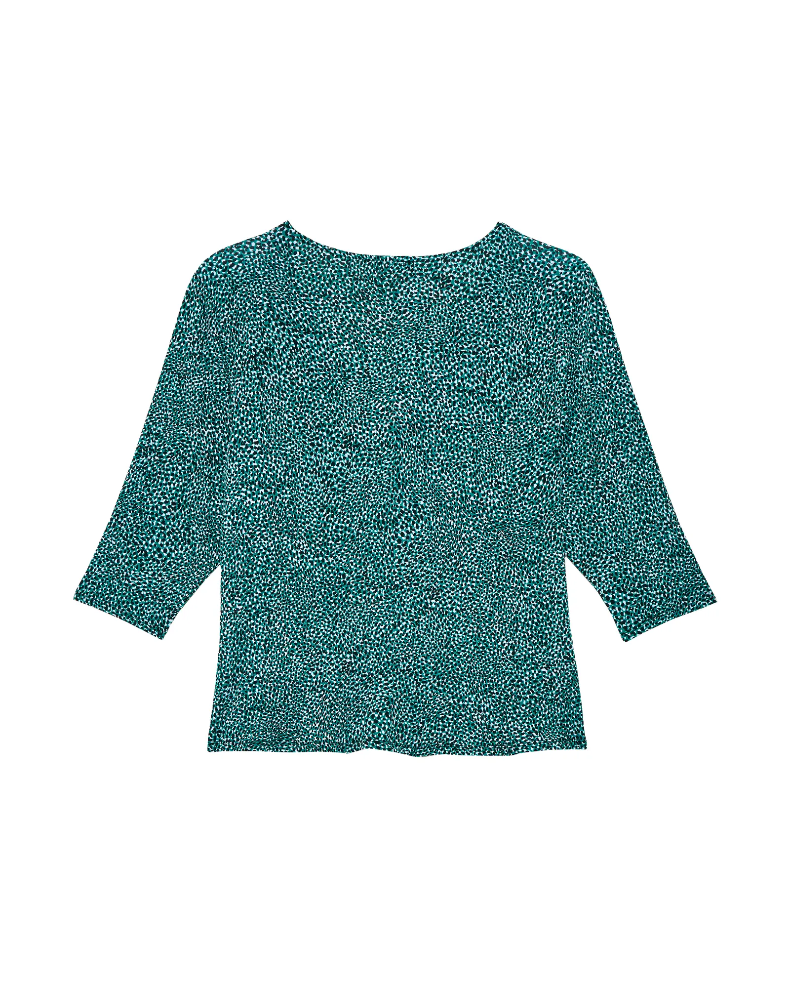 Blake Wrap Top | Forest Green / Black