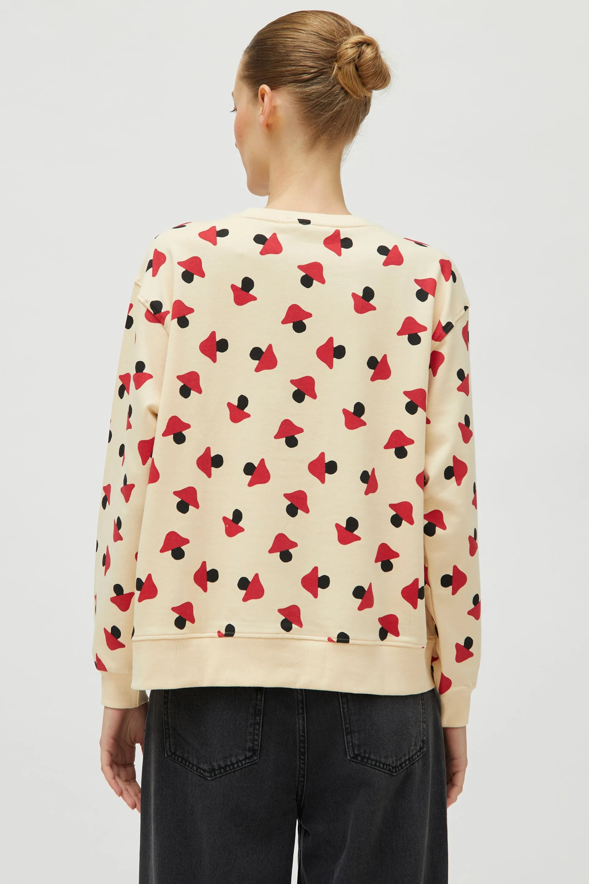 Compañia Fantastica - Cream Mushroom Print Sweater