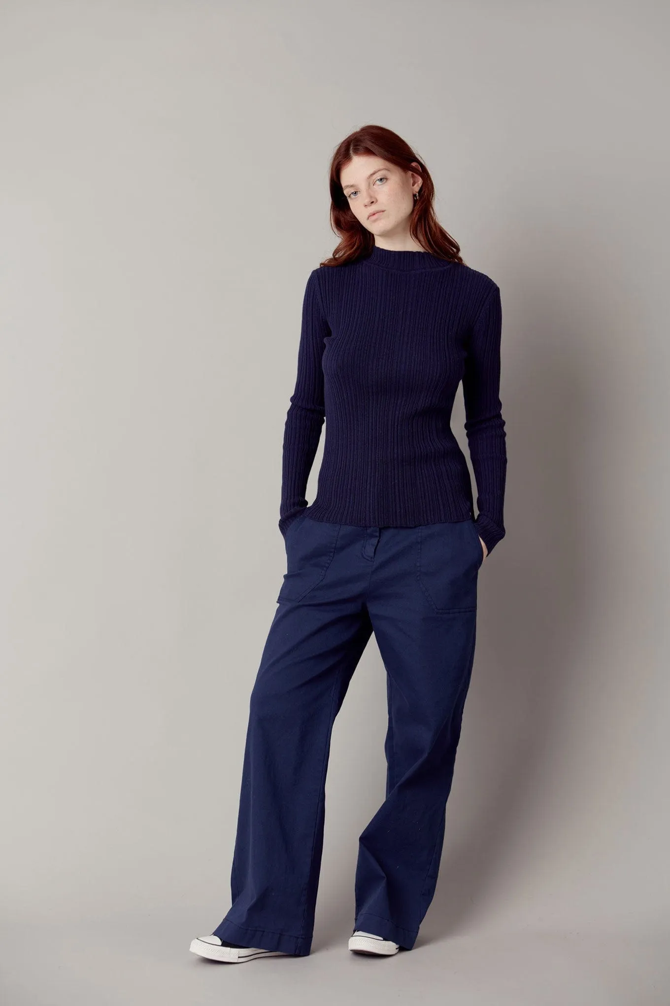 Ellis Women's Organic Cotton Jumper | Navy