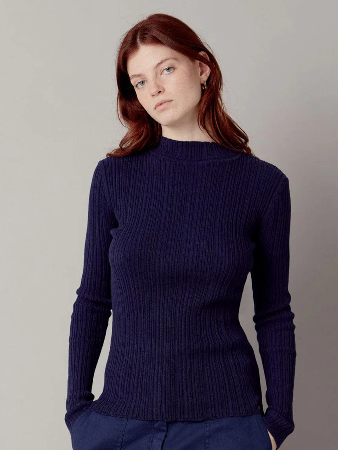 Ellis Women's Organic Cotton Jumper | Navy