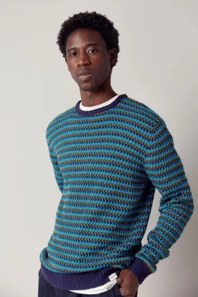 Kai Men's GOTS Organic Cotton Jumper |  French Blue