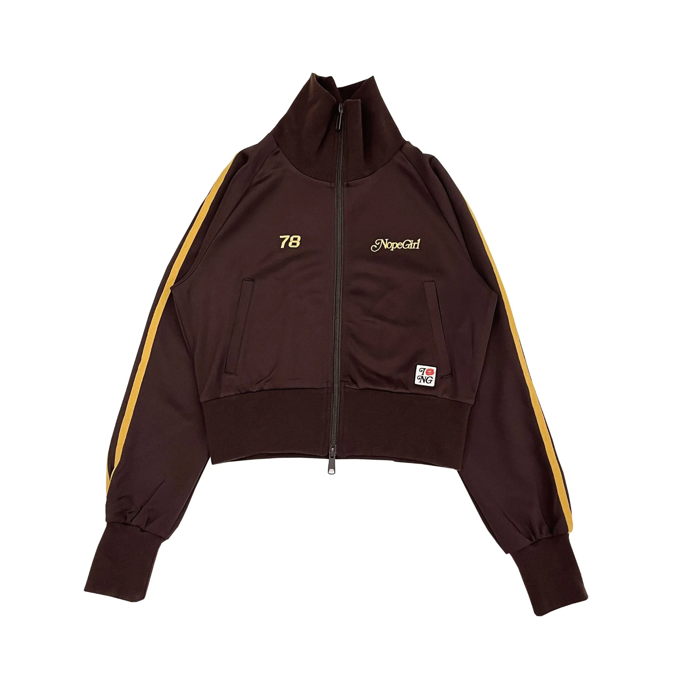 kiss stand collar track jacket