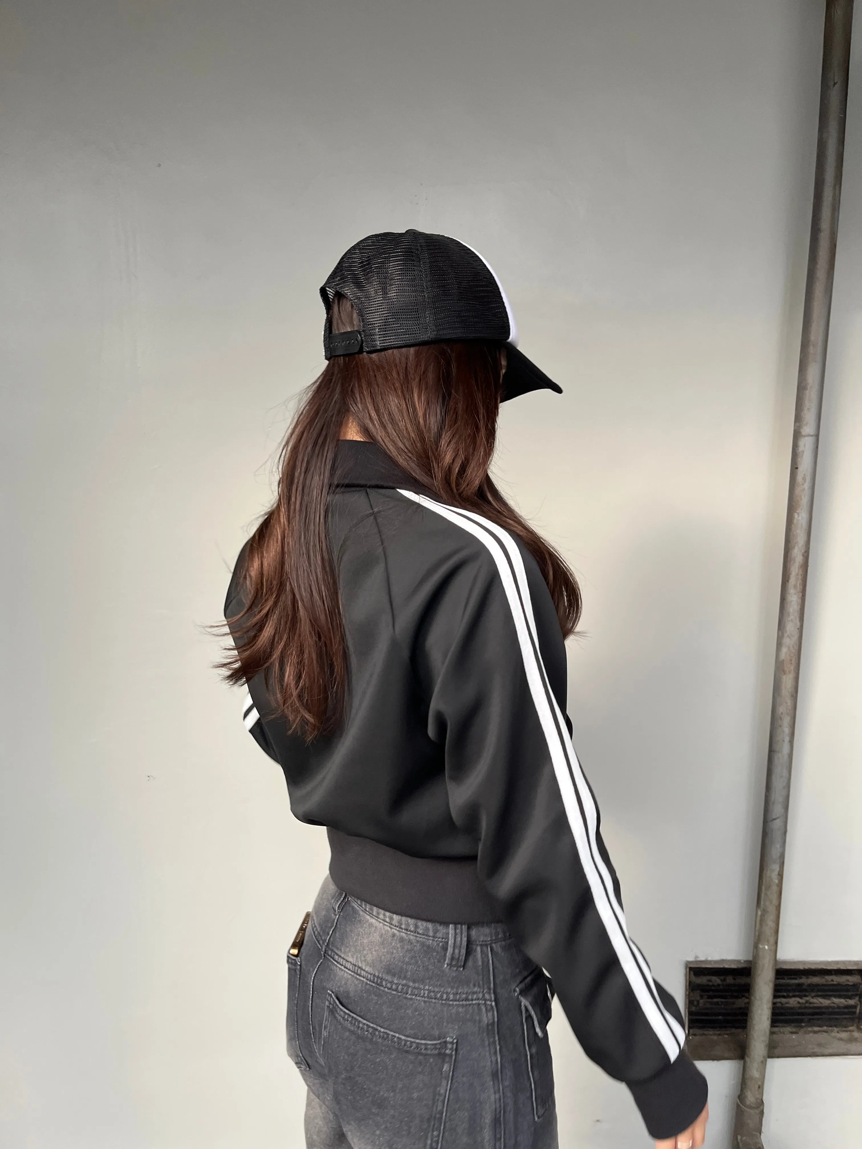 kiss stand collar track jacket
