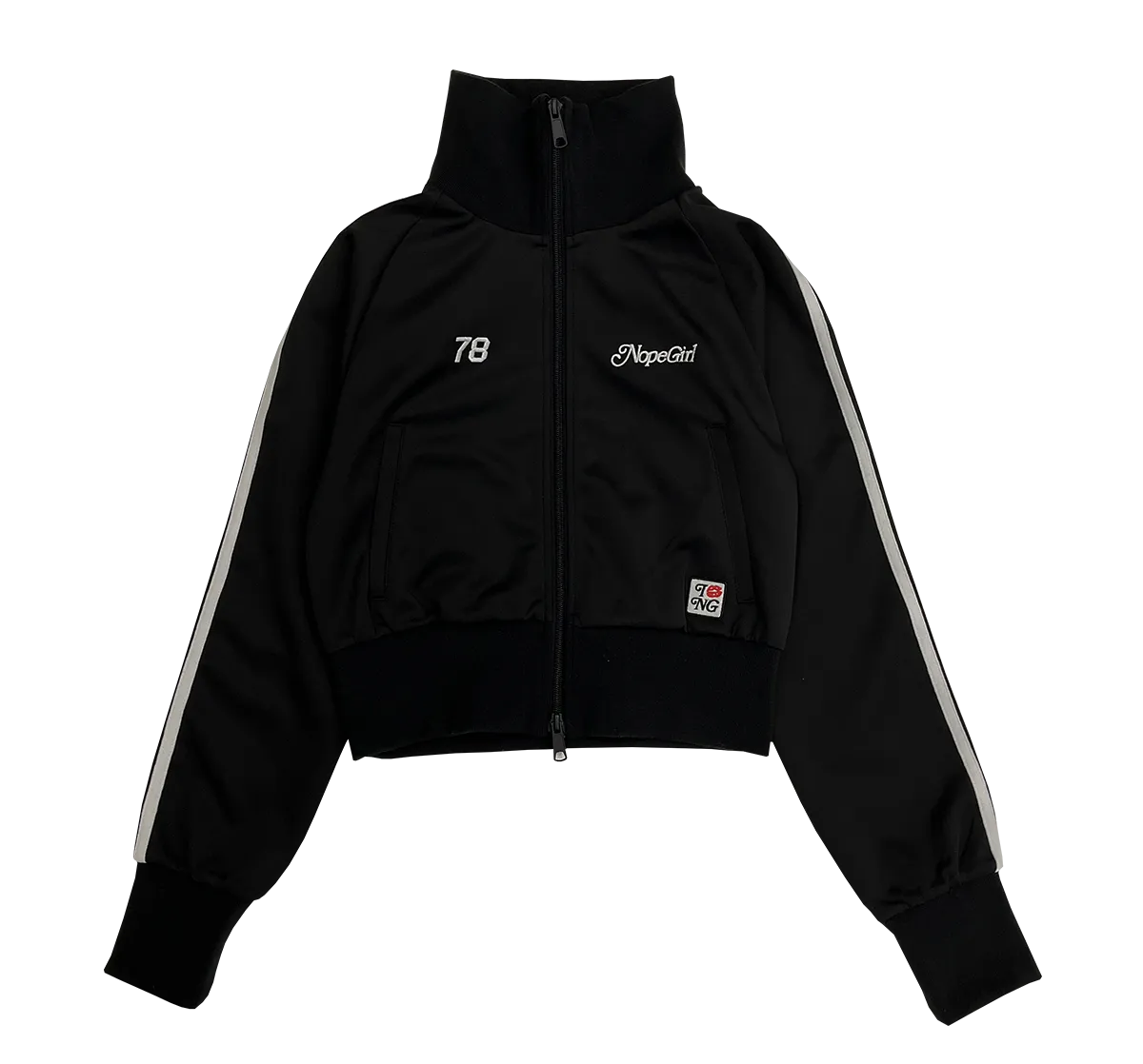 kiss stand collar track jacket