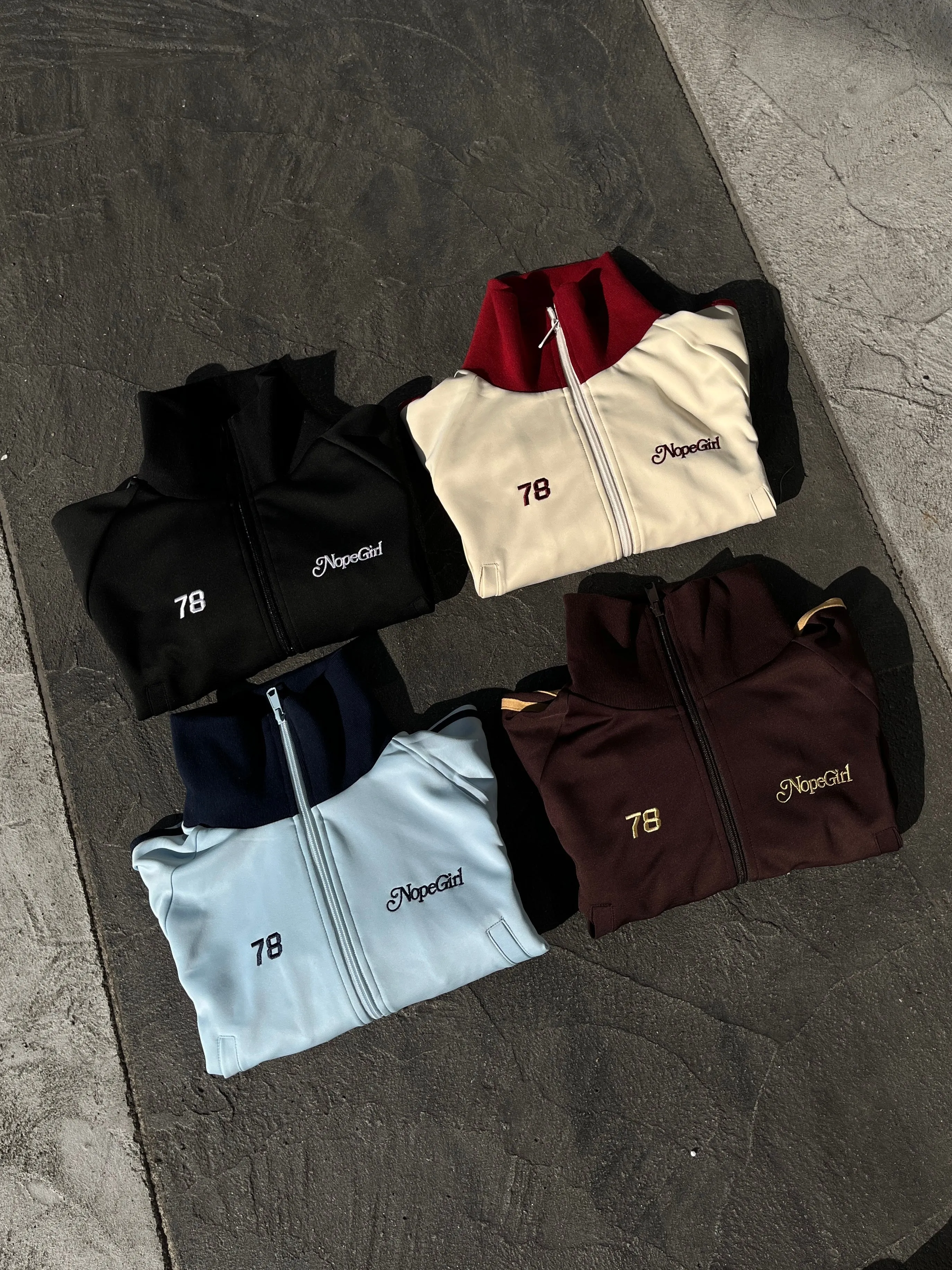kiss stand collar track jacket