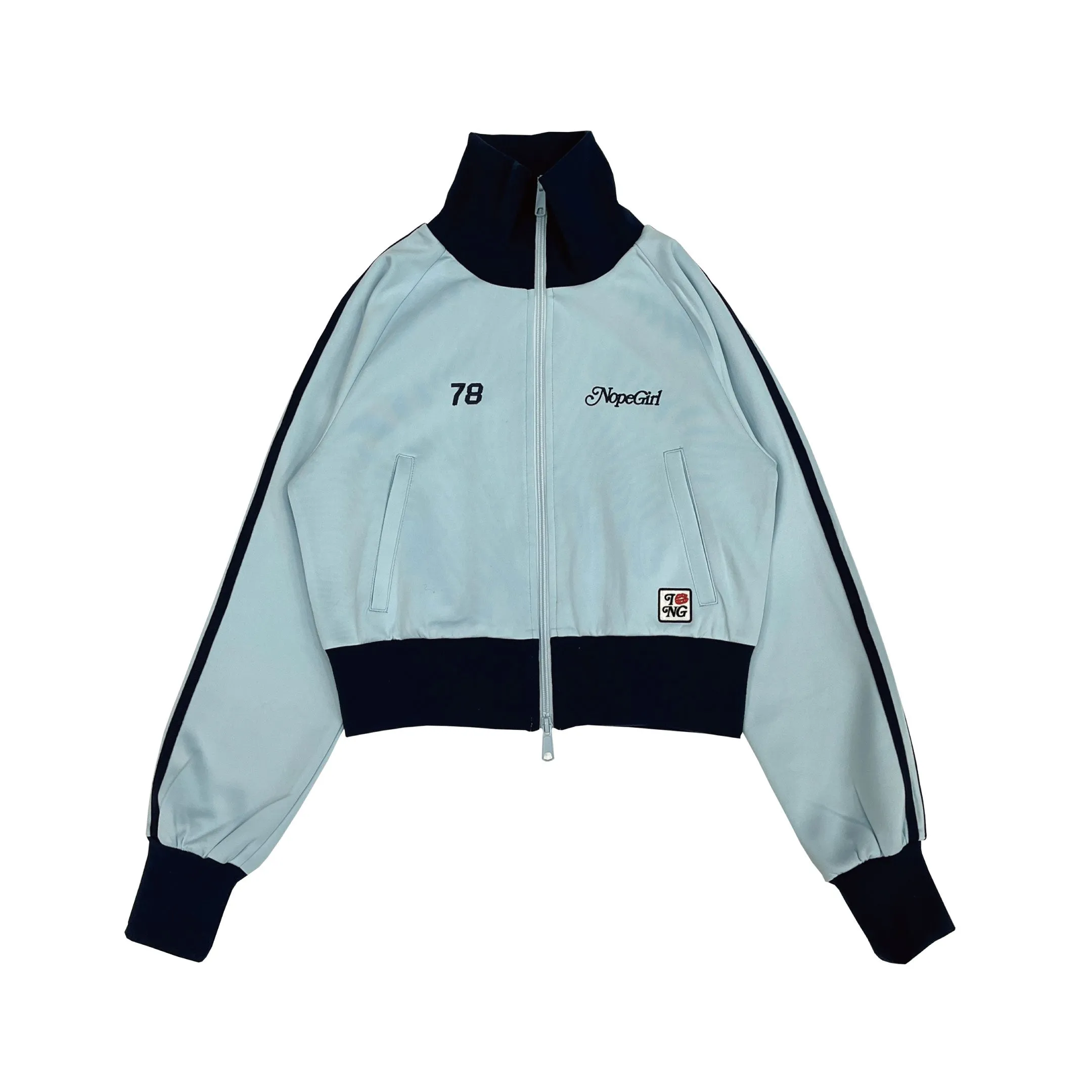 kiss stand collar track jacket