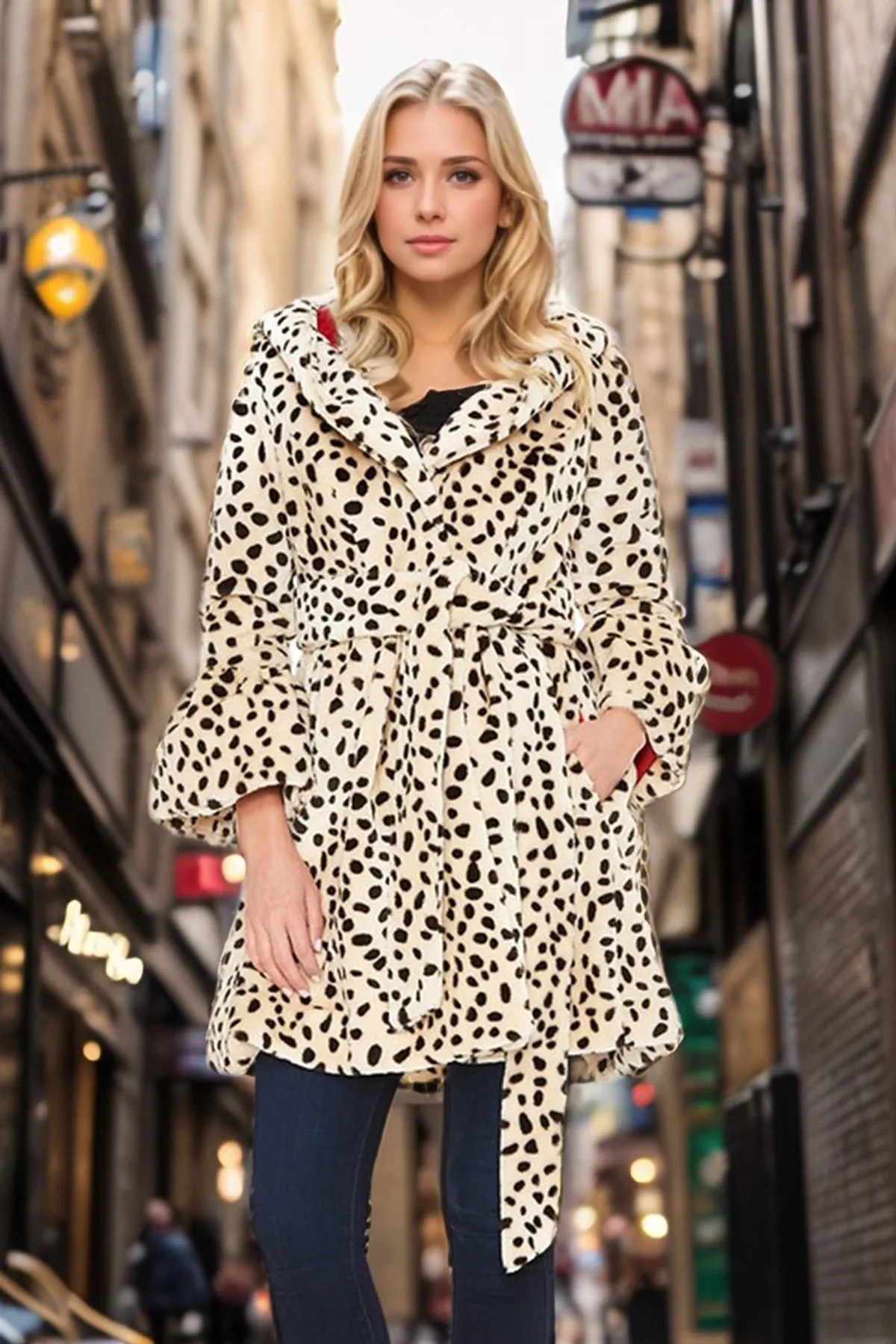 LEOPARD COAT (LEOPARD)-CVJ1960