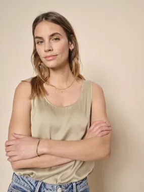 Mos Mosh Astrid Twill Silk Tank Top