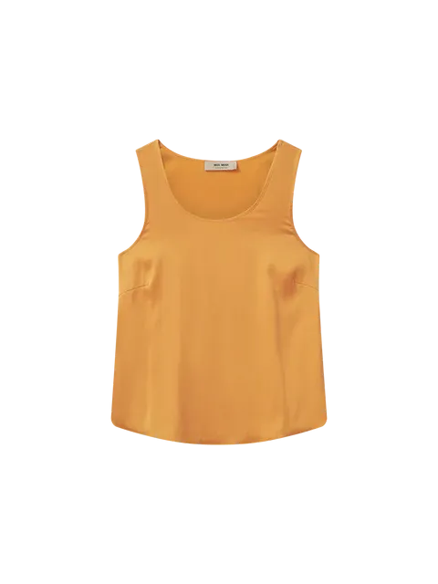 Mos Mosh Blazing Orange Astrid Silk Tank Top