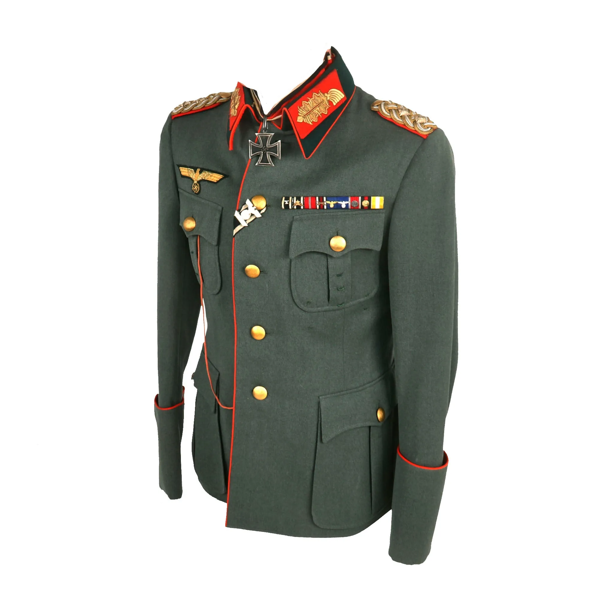 Original German WWII 23rd Panzer Div. & XLVII Panzerkorps Commander General der Panzertruppen Nikolaus von Vormann Uniform Set - Formerly Part of the A.A.F. Tank Museum