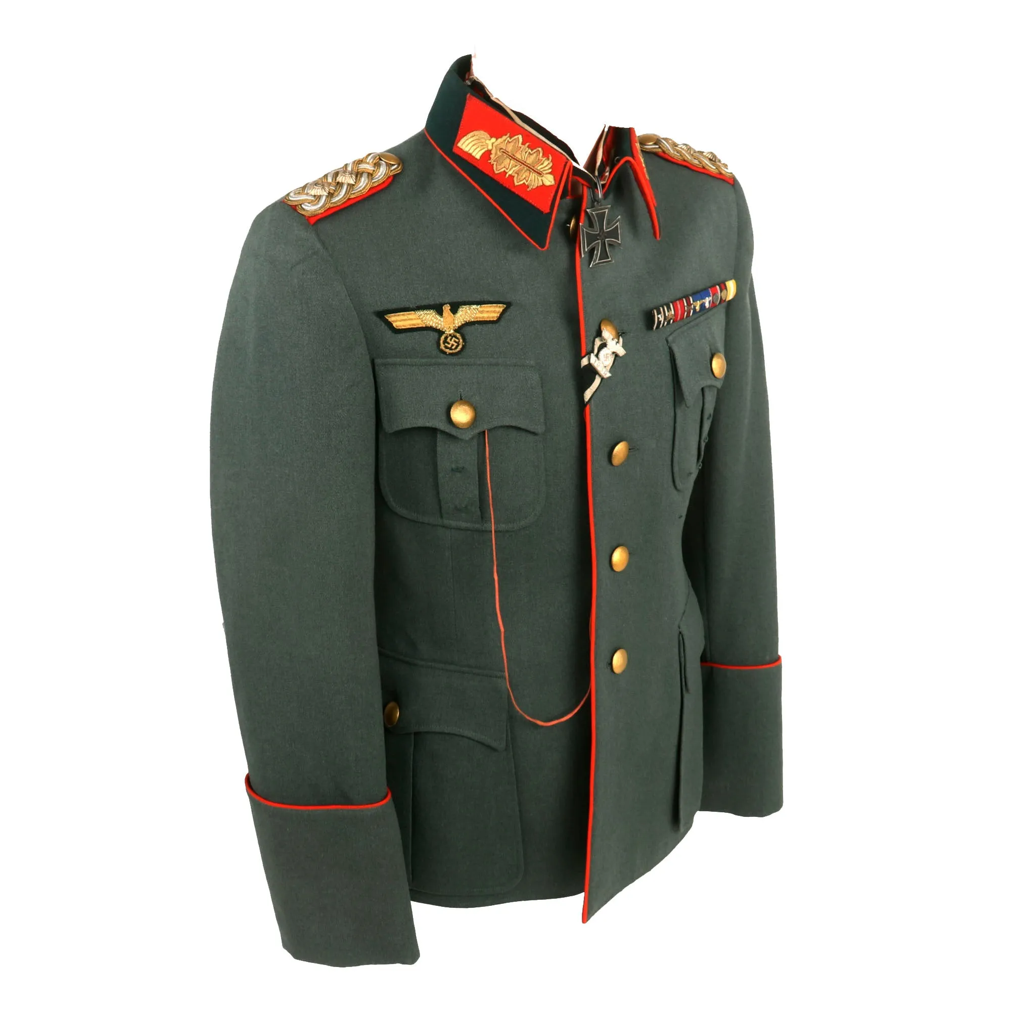 Original German WWII 23rd Panzer Div. & XLVII Panzerkorps Commander General der Panzertruppen Nikolaus von Vormann Uniform Set - Formerly Part of the A.A.F. Tank Museum