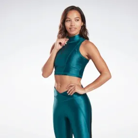 Reebok Studio High Intensity Crop Women Training Tank Heritage Teal Fk5365