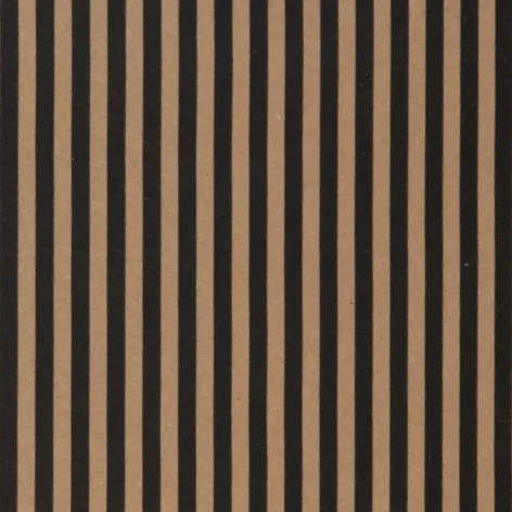 Signature Stripe Kraft Black Giftwrap Counter Roll