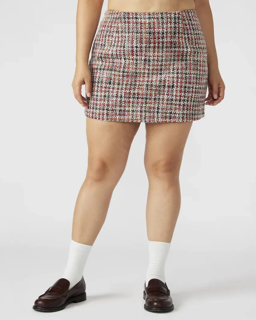 The Mattea Tweed Mini Skirt