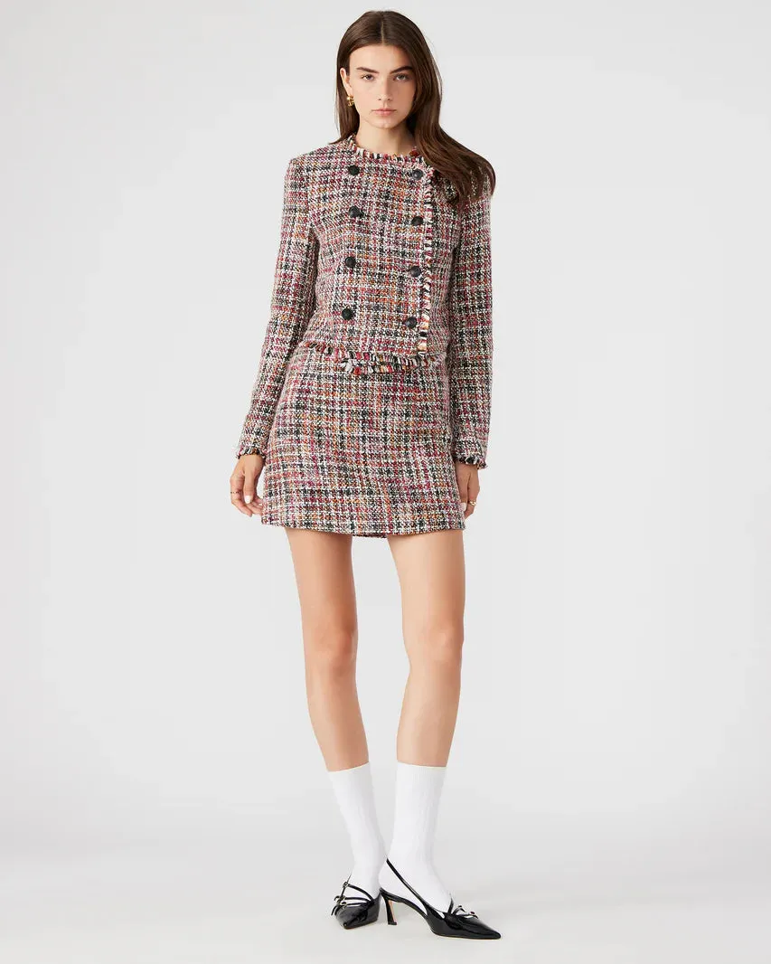 The Mattea Tweed Mini Skirt