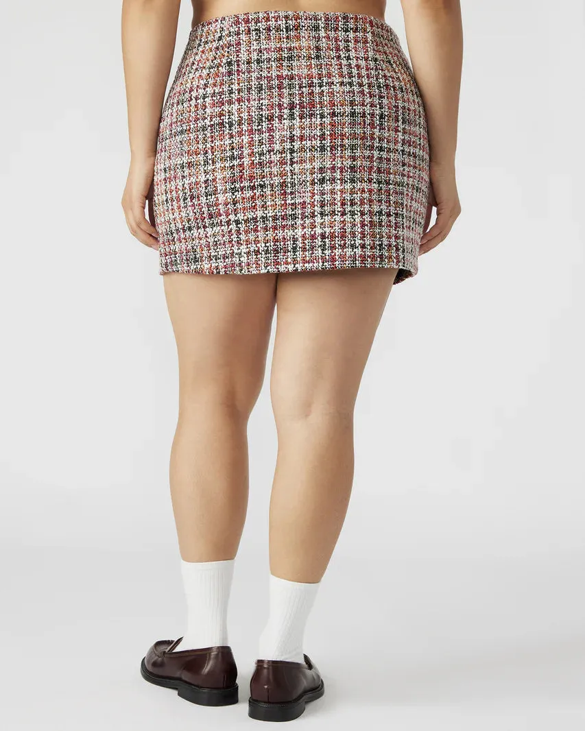 The Mattea Tweed Mini Skirt