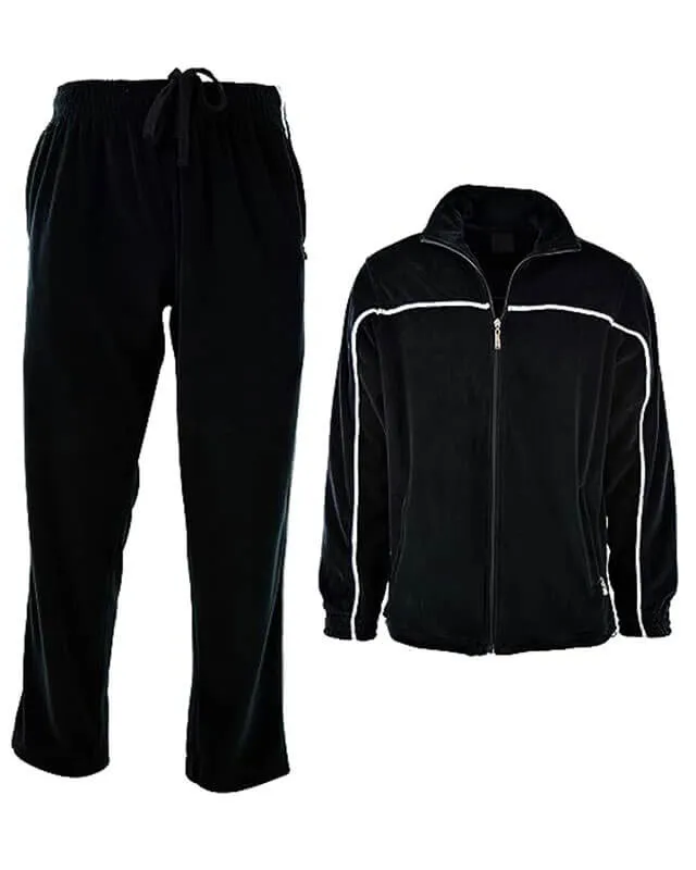 The Sopranos Tony Black Track Suit with White Stripe Details
