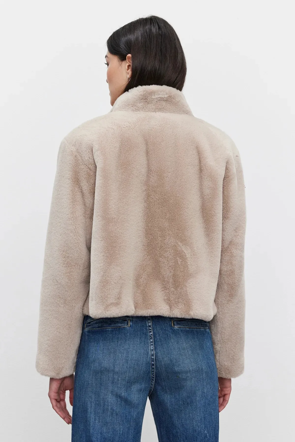 VELVET sheena luxe faux fur jacket