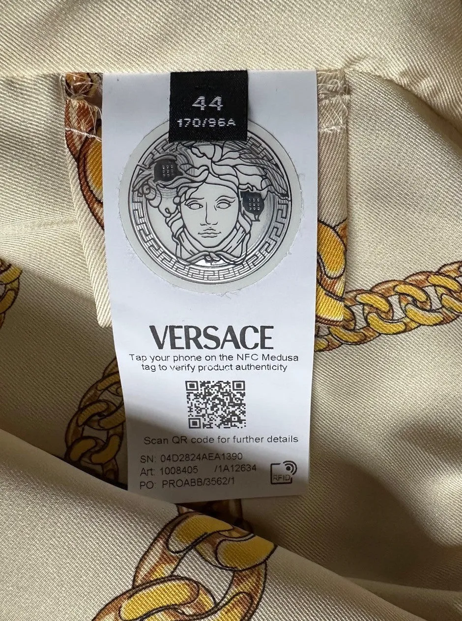 Versace Women’s Wool Camel Peacoat Coat 8 US (44) 1008405 Italy NWT $3100
