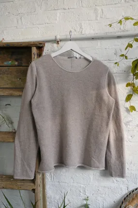 Vintage Cashmere Jumper in Mushroom Beige - Size M/L