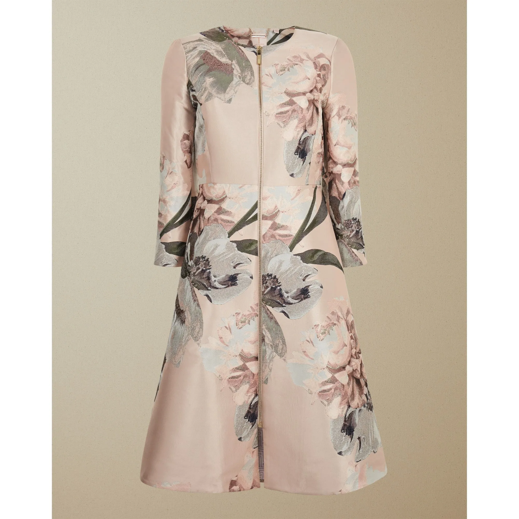 Women Coniiey-Woodland Print Dress Coat - Pl-Pink